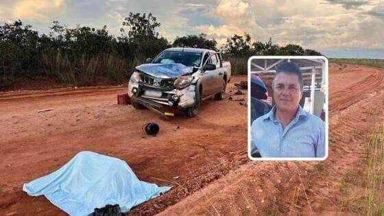 Motociclista morre após colisão com caminhonete em rodovia de Nova Lacerda