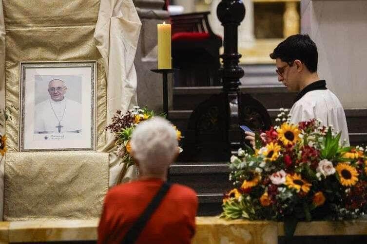 SSão Paulo (SP), 21/04/2025 - Missa em em homenagem ao Papa Francisco, na Catedral da Sé. Foto: Paulo Pinto/Agência Brasil