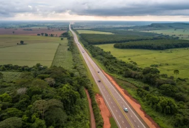 Foto aérea da BR-364
