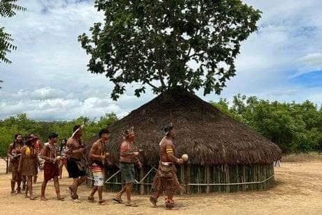 Cleonice Pankararu/Arquivo Pessoal Araçuaí (MG), 22/04/2025 - Indígenas da Aldeia Cinta Vermelha Jundiba. Mineração da transição energética. Foto: Cleonice Pankararu/Arquivo Pessoal