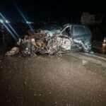 Homem fica ferido após colisão entre carro e caminhão na Rodovia dos Imigrantes, em Cuiabá