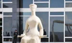 Brasília - Fachada STF -  Estátua da Justiça em frente ao Supremo Tribunal Federal STF (José Cruz/Agência Brasil)
