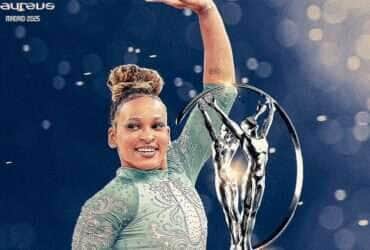 Rebeca Andrade vence prêmio Laureus na categoria Retorno do Ano, em 21/04/2025