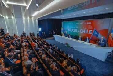 Presidente da República, Luiz Inácio Lula da Silva, durante participação no fórum empresarial Chile-Brasil Auditório da Confederação Nacional da Indústria - Brasília - DF. Foto: Ricardo Stuckert / PR