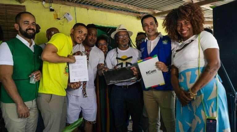 Ministério das Comunicações leva inclusão digital a território quilombola na Bahia - Layo Stambassi/MCom
