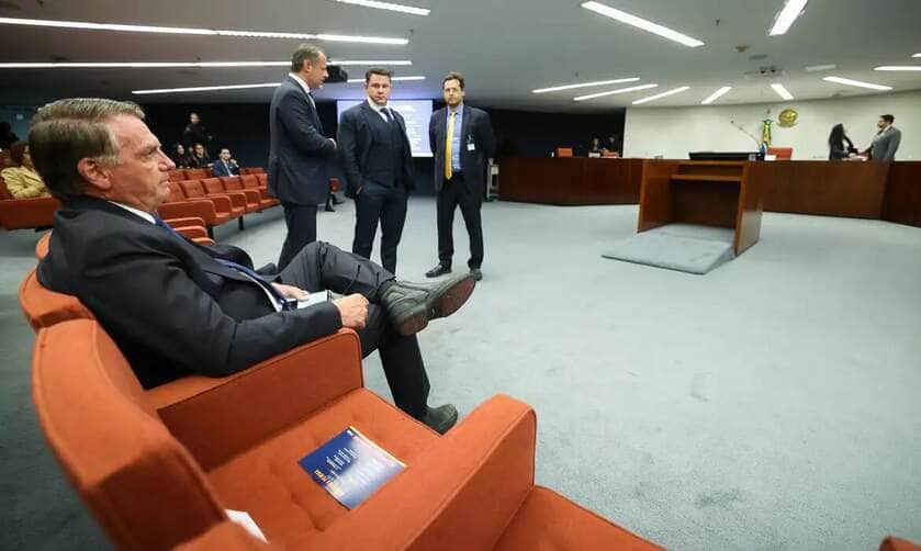 Brasília (DF) 25/03/2025 - O Supremo Tribunal Federal (STF) começa a julgar, o ex-presidente Jair Bolsonaro e mais sete denunciados pela trama golpista vão se tornar réus na ação.
O caso será julgado pela Primeira Turma da Corte, colegiado formado por cinco dos 11 ministros que compõem o tribunal. 
Foto: Antonio Augusto/STF