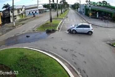 Condutor da moto estava sem habilitação e apresentou teor alcoólico acima do permitido