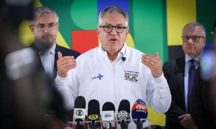 Brasília (DF), 29/04/2025 - Ministro da Saúde Alexandre Padilha concede entrevista coletiva de imprensa no Palácio do Planalto. Fotos: Walterson Rosa/MS
