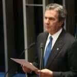 Brasília - Senador Fernando Collor de Mello durante sessão do impeachment no Senado, conduzida pelo presidente do STF, Ricardo Lewandowski  (Antonio Cruz/Agência Brasil)