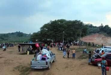 Ocupação de mil famílias do MST sofre bloqueio da polícia e ameaças de fazendeiros no Pará. Foto: Assessoria MST-PA