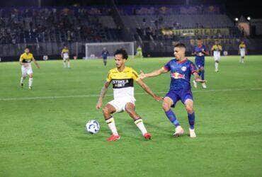 Lance de Bragantino x Criciúma. Imagem: Celso da Luz/Criciúma