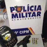 Homem é preso com pistola escondida em motor de caminhonete em zona rural de Mato Grosso