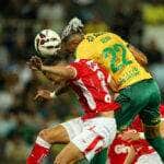 Lance de Cuiabá x Vila Nova. Imagem: AssCom Dourado