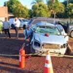 Acidente aconteceu na madrugada deste domingo (11), Dia das Mães; vítima viajava com o marido rumo a Foz do Iguaçu e morreu no local