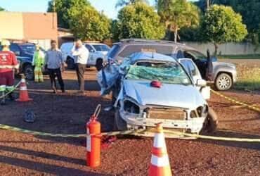 Acidente aconteceu na madrugada deste domingo (11), Dia das Mães; vítima viajava com o marido rumo a Foz do Iguaçu e morreu no local