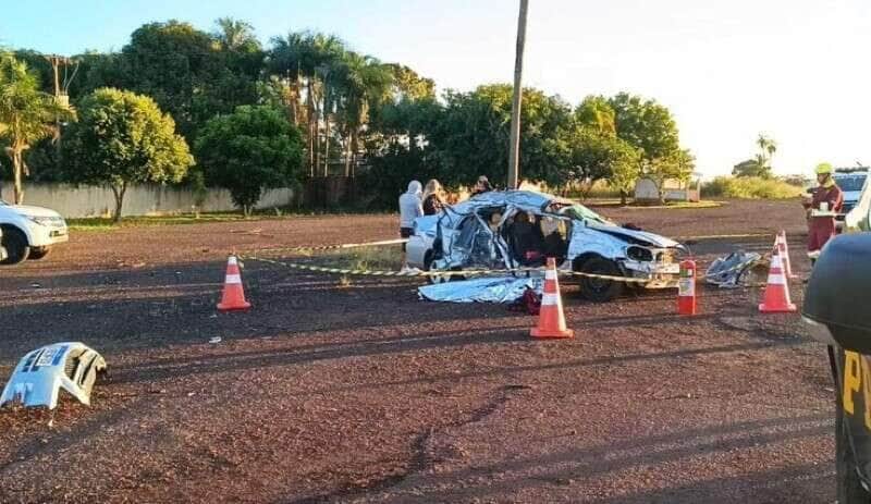 Acidente aconteceu na madrugada deste domingo (11), Dia das Mães; vítima viajava com o marido rumo a Foz do Iguaçu e morreu no local
