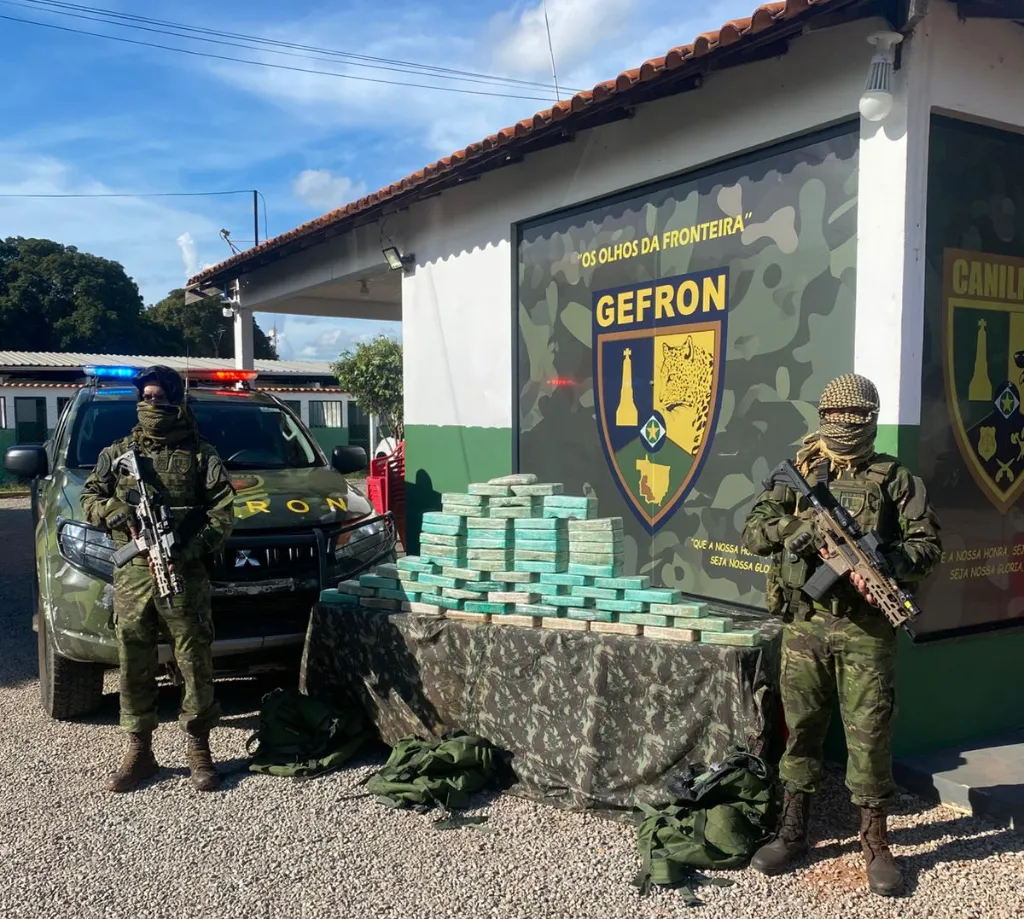 Cocaína apreendida na fronteira de Mato Grosso causa prejuízo milionário ao crime organizado