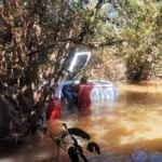Corpos são resgatados após carro cair de ponte na em Mato Grosso