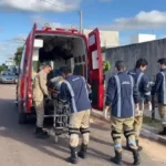 Trabalhador cai de cinco metros em obra e é socorrido por bombeiros em Mato Grosso