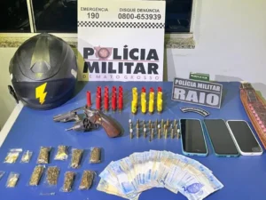 Companhia Raio apreende drogas e arma em operações em Sinop