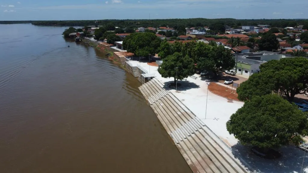Em Mato Grosso: Construção da nova orla de São Félix do Araguaia atinge 68% de conclusão
