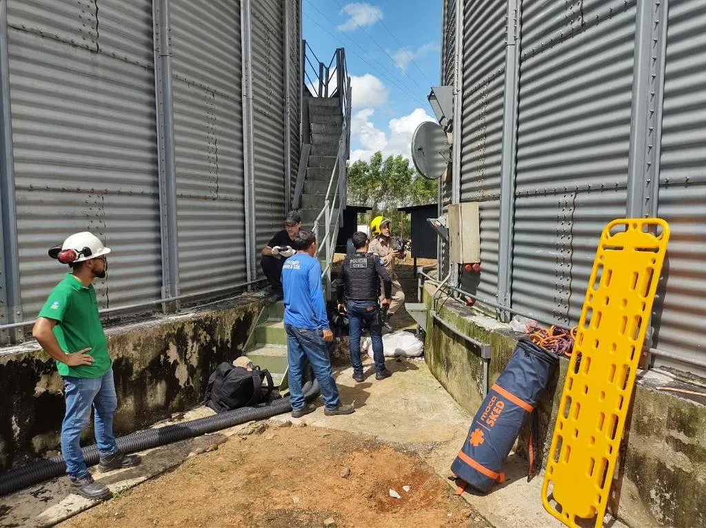 Acidente fatal em silo mobiliza bombeiros no interior de Mato Grosso