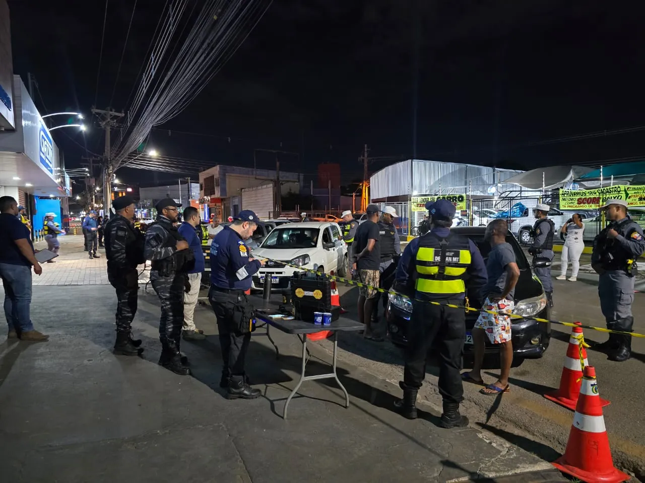 Dez motoristas são detidos por embriaguez em blitz da Lei Seca em Cuiabá