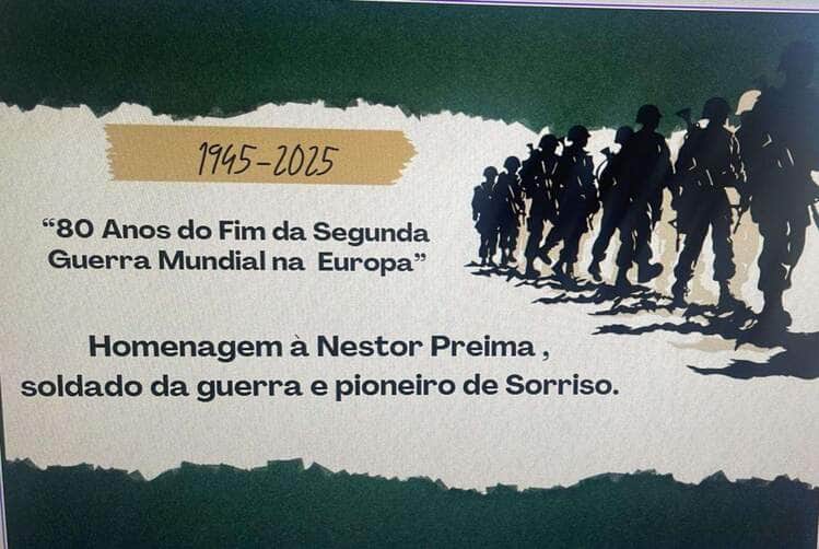Exposição em Sorriso celebra 80 anos do fim da 2ª Guerra e homenageia ex-combatente da FEB