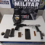 Dupla é presa com armas de fogo e 45 munições em Mato Grosso
