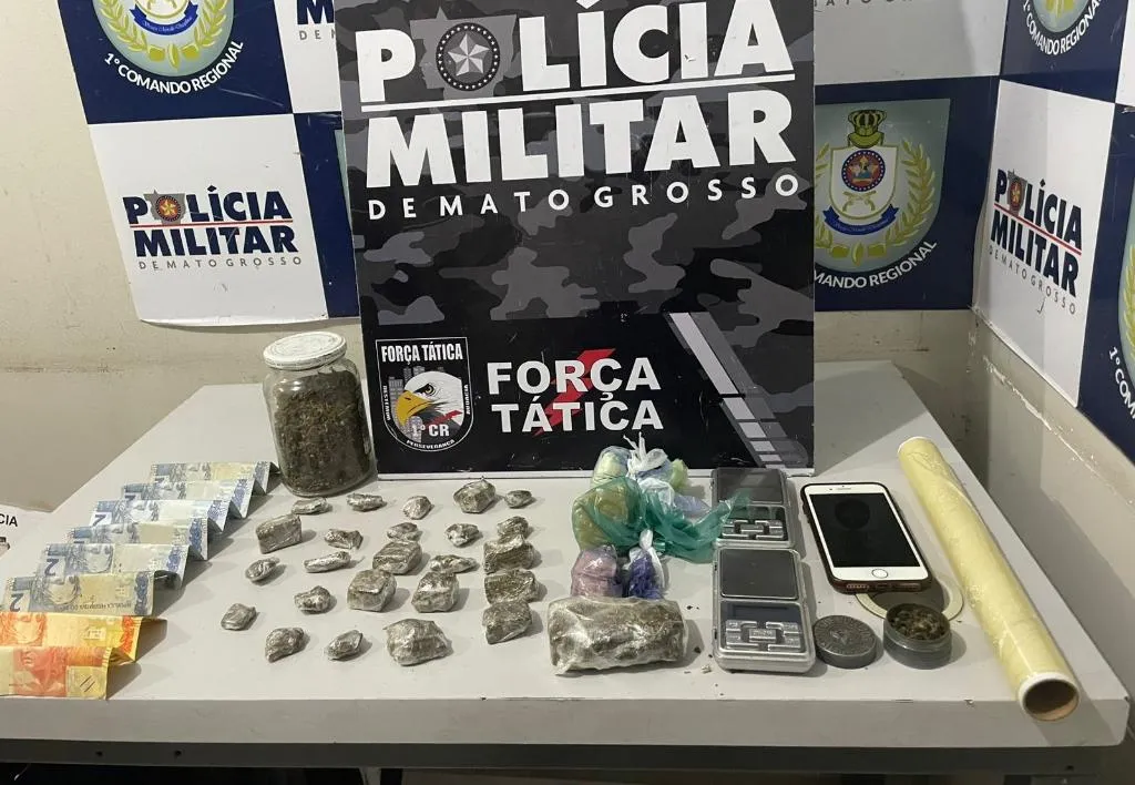 Tráfico de drogas em Mato Grosso: Força Tática realiza prisões em Cuiabá