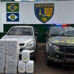 Gefron intercepta carga de agrotóxico ilegal avaliada em R$ 100 mil na fronteira de Mato Grosso