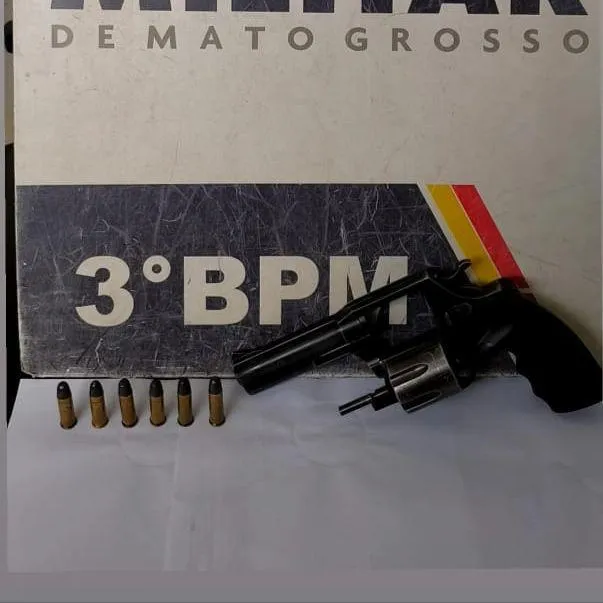 Homem é preso com .38 carregado em Cuiabá