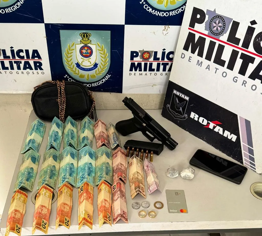 Homem com três mandados é preso com arma e documentos falsos em Mato Grosso