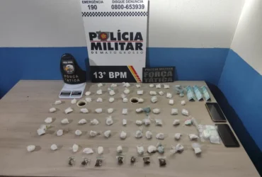 Mulher é presa com drogas em casa após ser flagrada pela Polícia Militar de Mato Grosso