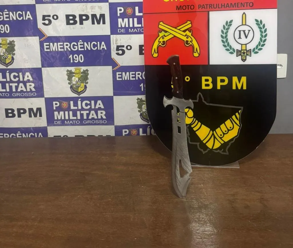 Homem armado ameaça ex-companheira em local de trabalho e é preso em Rondonópolis