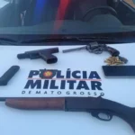 Polícia Militar apreende armas de facção em Mato Grosso