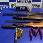 PM apreende espingardas e carne de animais silvestres em Mato Grosso