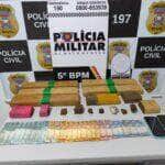 Polícias Civil e Militar prendem dois homens por tráfico de drogas em Pedra Preta