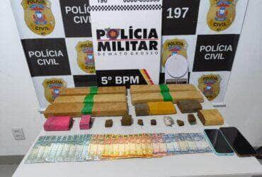 Polícias Civil e Militar prendem dois homens por tráfico de drogas em Pedra Preta