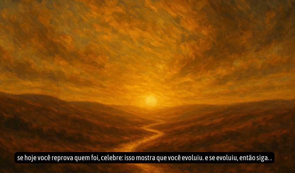 Reflexão sobre escolhas e evolução