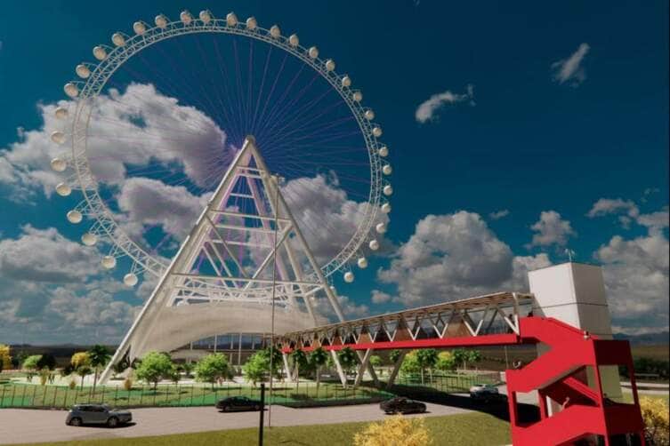 Estrutura de 108 metros será instalada no Parque Novo Mato Grosso, com previsão de conclusão até o final de 2026