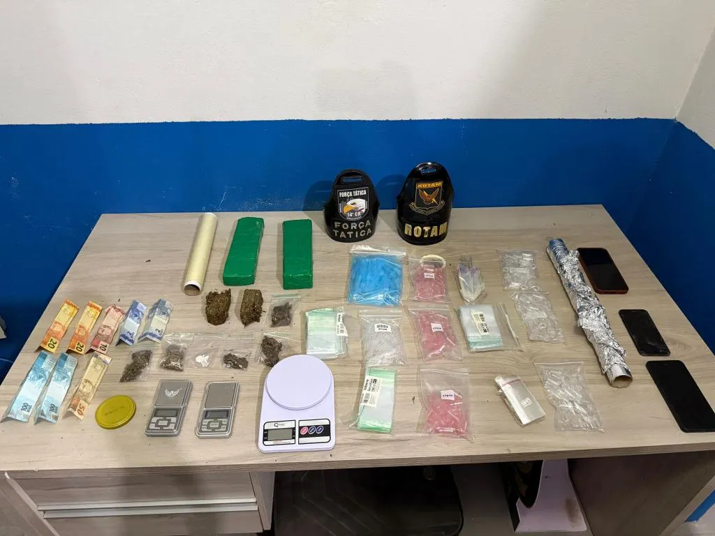 Polícia prende casal de faccionados e fecha ponto de venda de drogas em Mato Grosso