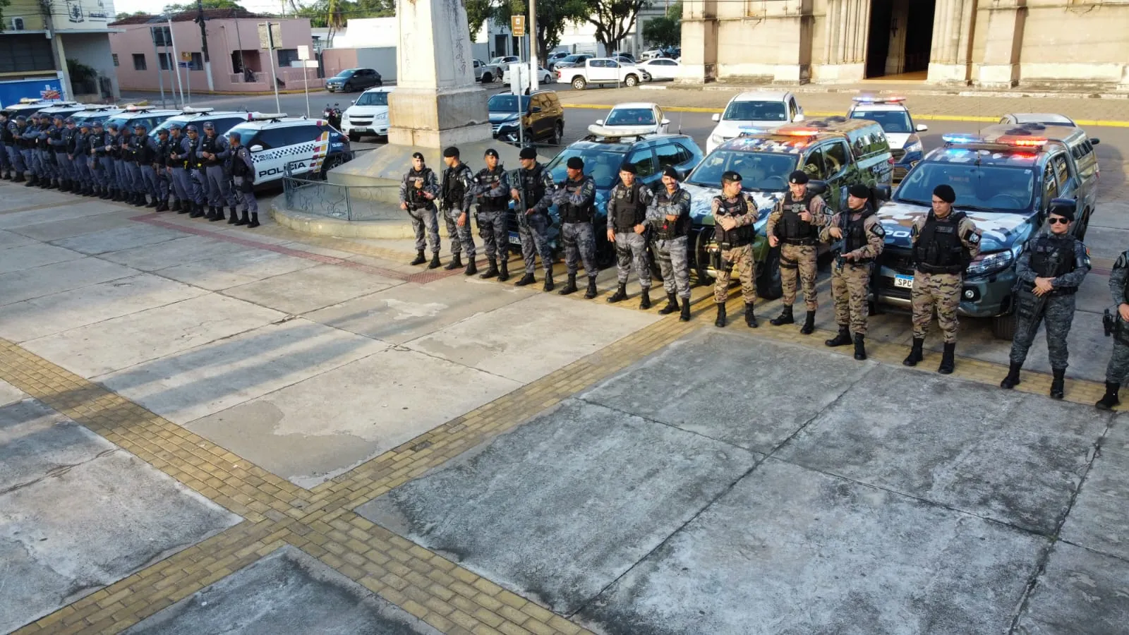 Reforço policial intensifica segurança em Cáceres