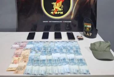 Suspeitos de roubo são presos em Várzea Grande e R$ 2,7 mil são recuperados