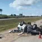 Adolescente de 14 anos é arremessado e morre em capotamento na BR-364, em Mato Grosso