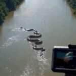 Cobra sucuri gigante “entala” em rio da Amazônia e intriga internet: vídeo é real?