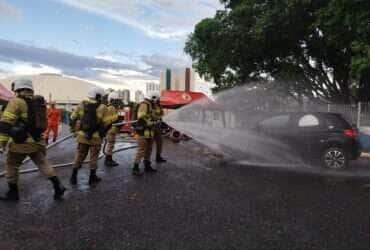 Bombeiro de Lucas do Rio Verde participa de capacitação inédita sobre emergências com veículos elétricos em Mato Grosso