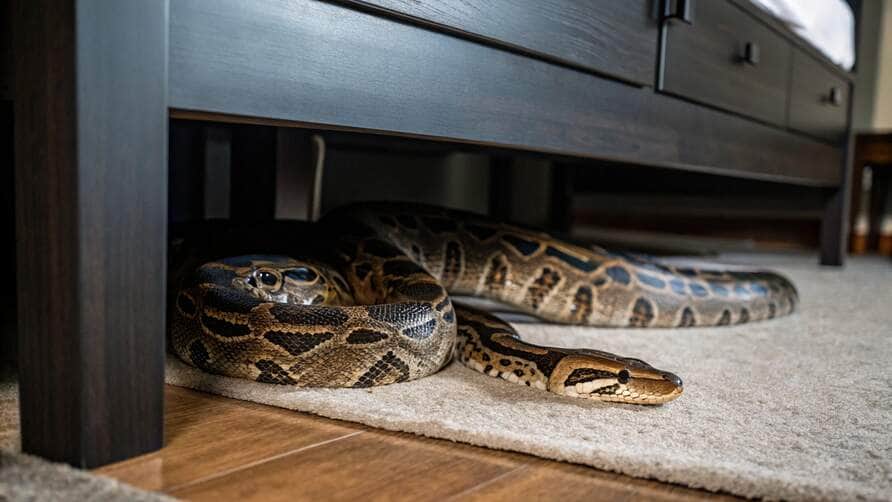 Cobra de 1,5 metro é capturada em motel em Mato Grosso