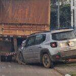 Acidente em Nova Mutum (MT) deixa dois feridos após colisão com carreta