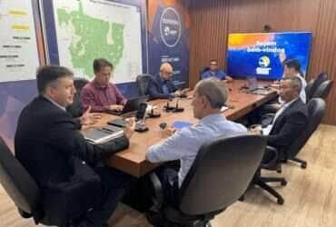 Prefeito Miguel Vaz visita sede da Ager-MT e discute convênio que pode transformar o município em referência estadual no cumprimento do Novo Marco Legal do Saneamento